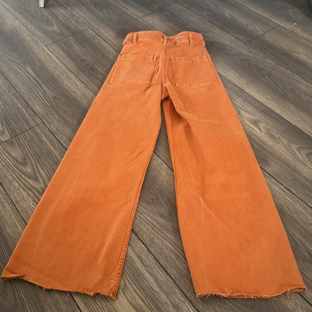Flare Jeans in Vibrant Orange XS - Picture 2 of 7